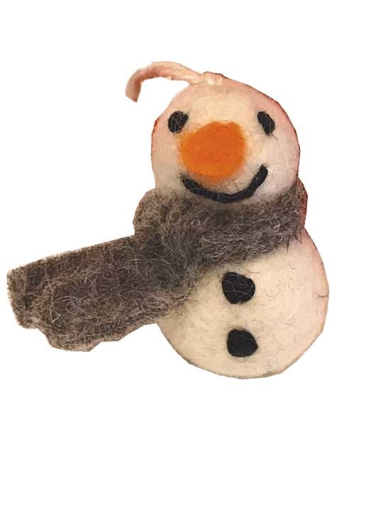 Gry & Sif, Fritz, Snowman Mini Ornament