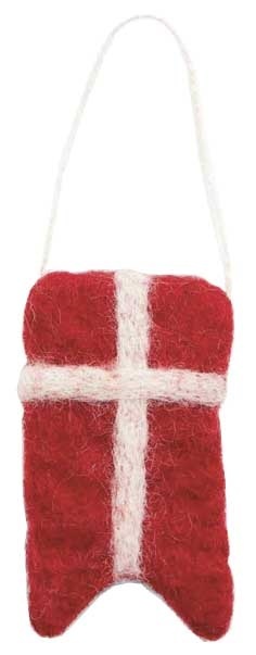 Gry & Sif, Denmark Flag Mini Ornament