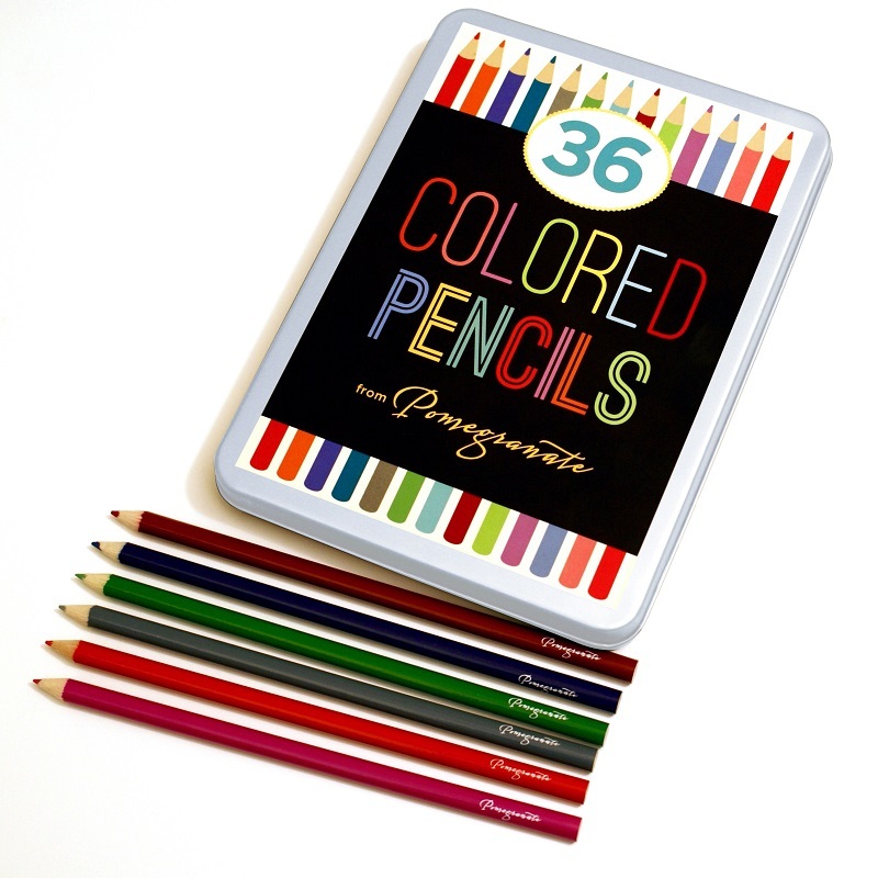 Pomegranate Colored Pencils, in Tin, 36-count.
