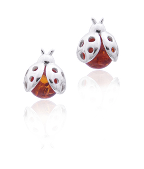 Amber by Vessel Earrings, Ladybug