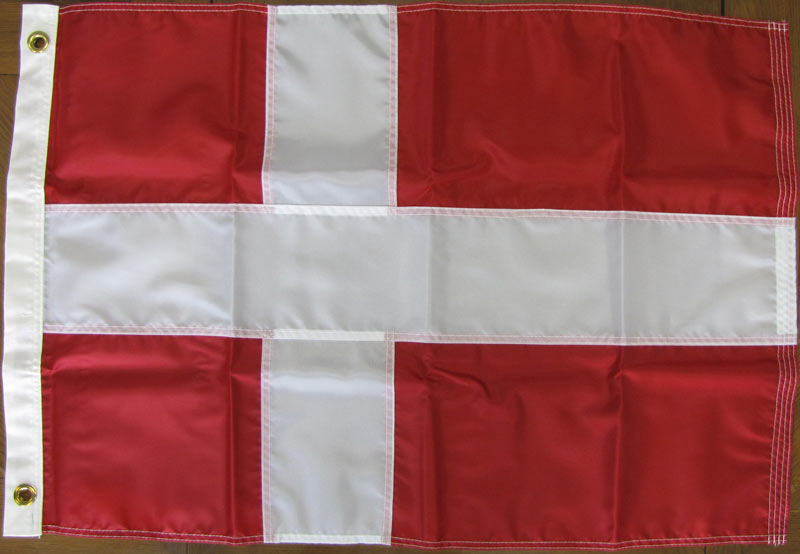 Denmark Flag, Nylon 2'X3' & 3'x5'