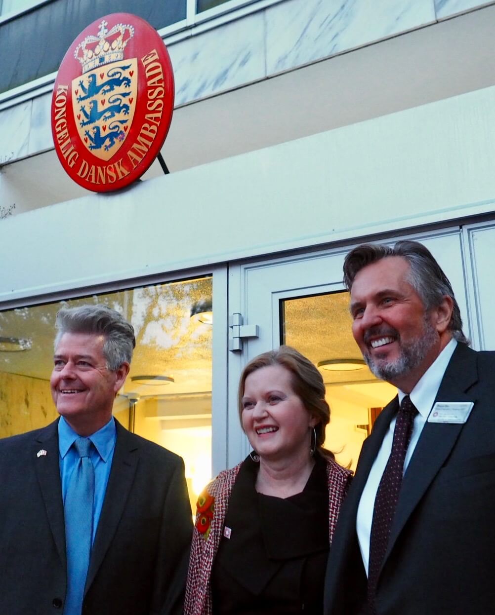 Members of the National Foundation for Danish America attending an event at the Danish Embassy in 2019.