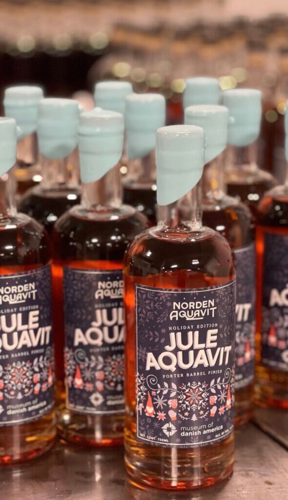 Bottles of the 2024 Jule Aquavit